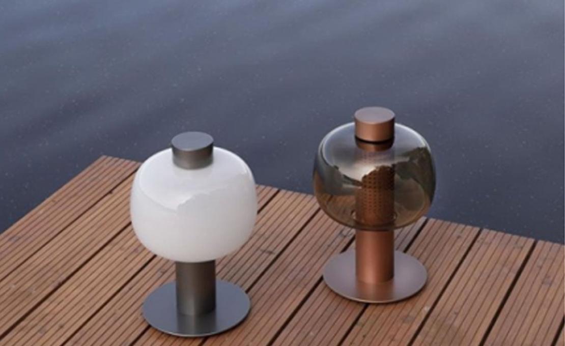 Настольная лампа модель Bonbori Small Lampada da Tavolo/Terra Outdoor от фабрики Brokis