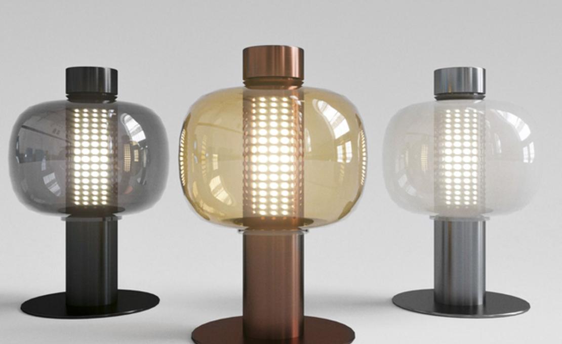 Настольная лампа модель Bonbori Small Lampada da Tavolo/Terra Outdoor от фабрики Brokis
