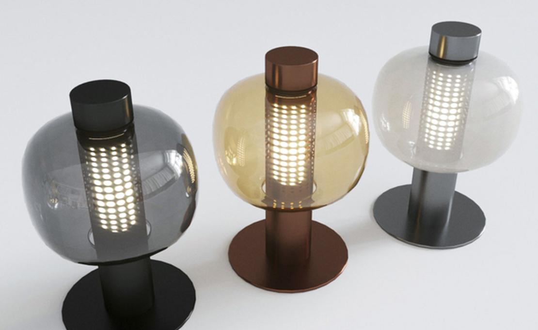 Настольная лампа модель Bonbori Small Lampada da Tavolo/Terra Outdoor от фабрики Brokis