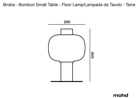 Настольная лампа модель Bonbori Small Lampada da Tavolo/Terra от фабрики Brokis
