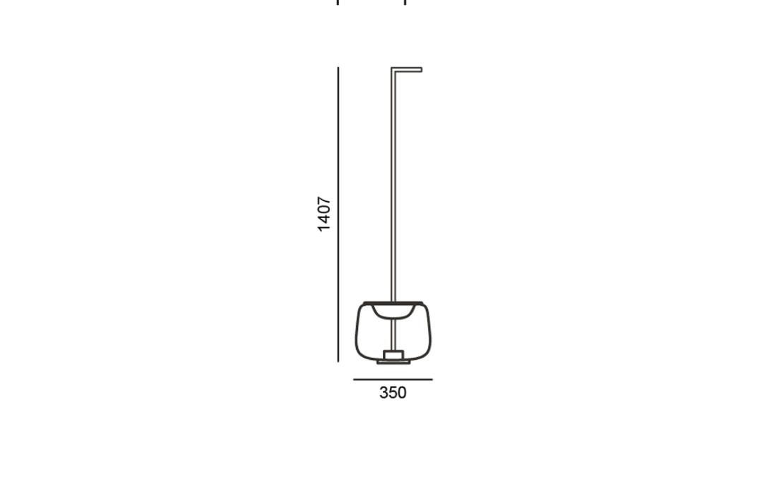 Торшер модель Double Floor Lamp от фабрики Brokis