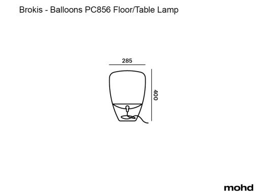 Настольная лампа модель Balloons PC856 Floor/Table Lamp от фабрики Brokis