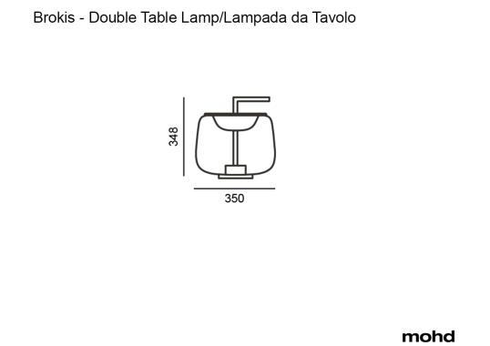 Настольная лампа модель Double Table Lamp от фабрики Brokis
