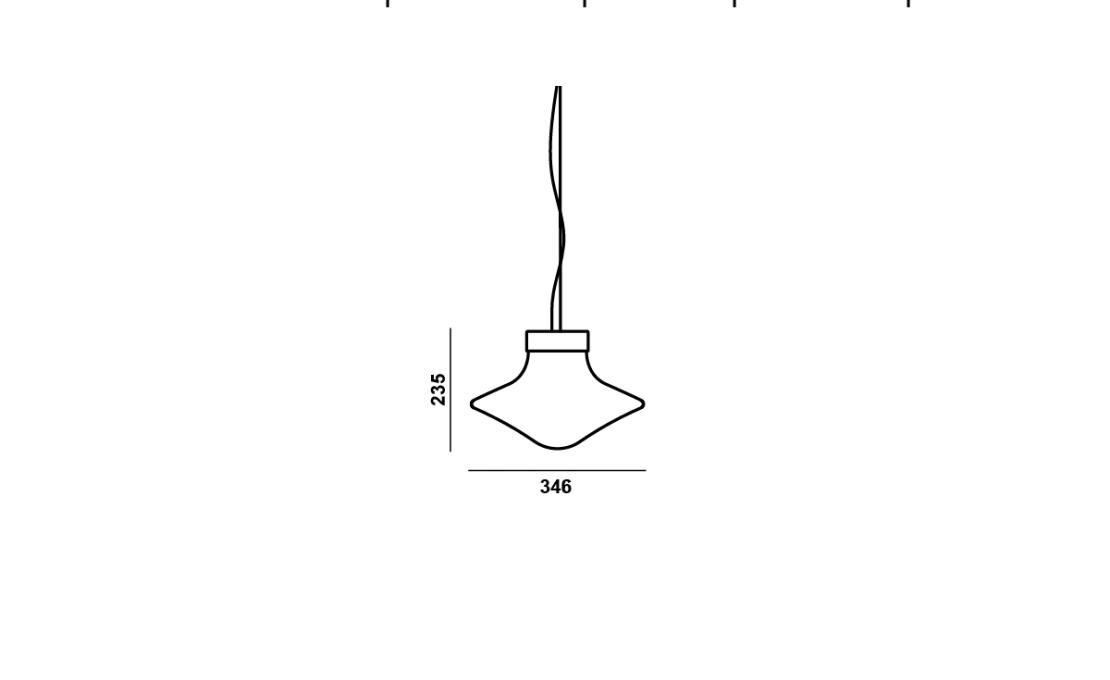 Подвесной светильник модель Trottola Suspension Lamp - S от фабрики Brokis