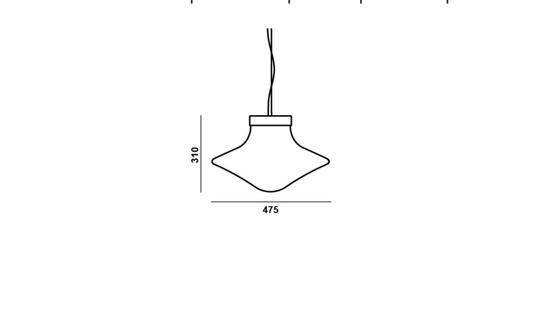 Подвесной светильник модель Trottola Suspension Lamp - L от фабрики Brokis