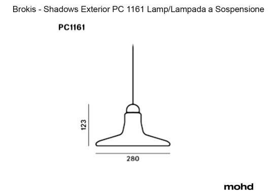 Подвесной светильник модель Shadows Exterior PC 1161 Lampada a Sospensione Outdoor от фабрики Brokis