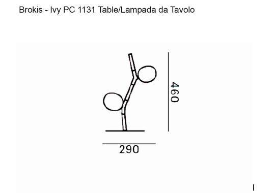 Настольная лампа модель Ivy PC 1131 Lampada da Tavolo от фабрики Brokis