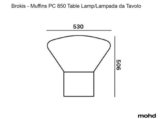 Настольная лампа модель Muffins 02 10 - Year Anniversary Table Lamp от фабрики Brokis