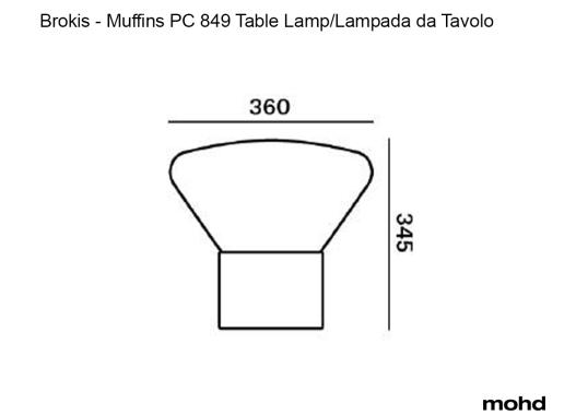 Настольная лампа модель Muffins 01 10 - Year Anniversay Table Lamp от фабрики Brokis