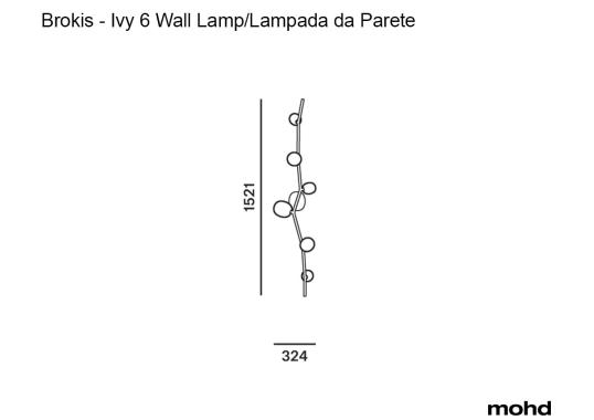 Бра модель Ivy 6 Wall Lamp от фабрики Brokis
