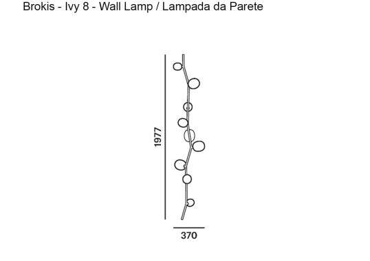 Бра модель Ivy 8 Wall Lamp от фабрики Brokis