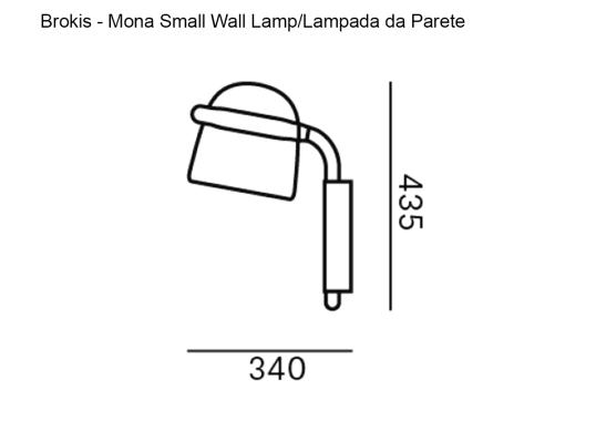 Бра модель Mona Small Lampada da Parete от фабрики Brokis