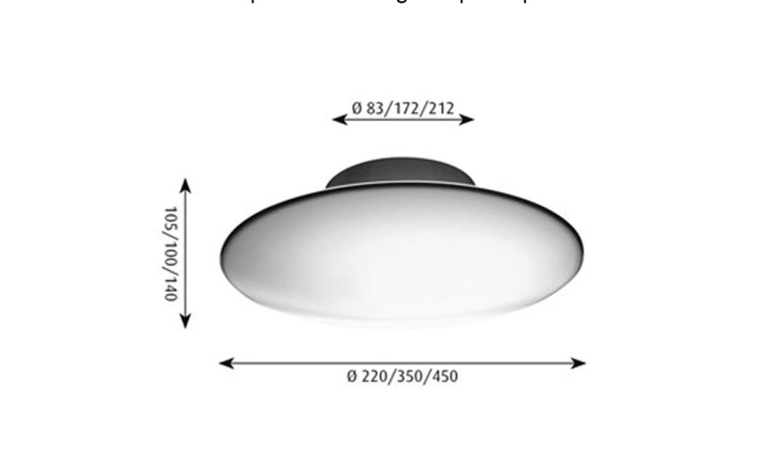 Потолочный светильник модель AJ Eklipta Lampada da Parete/Soffitto от фабрики Louis Poulsen