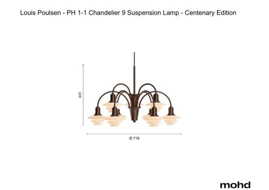 Люстра модель 1018185 от фабрики Louis Poulsen