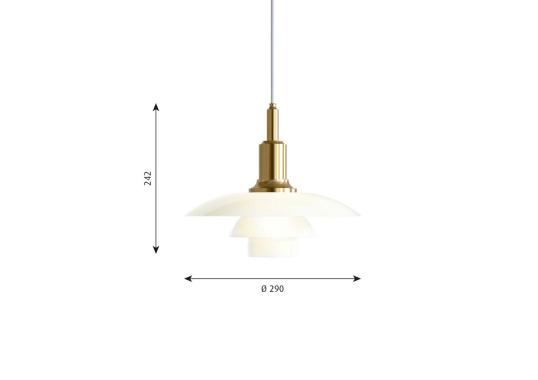 Подвесной светильник модель PH 3/2 - Lampada a sospensione от фабрики Louis Poulsen