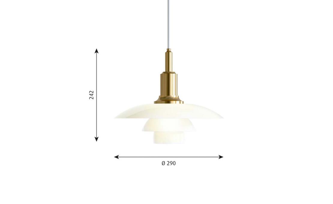 Подвесной светильник модель PH 3/2 - Lampada a sospensione от фабрики Louis Poulsen