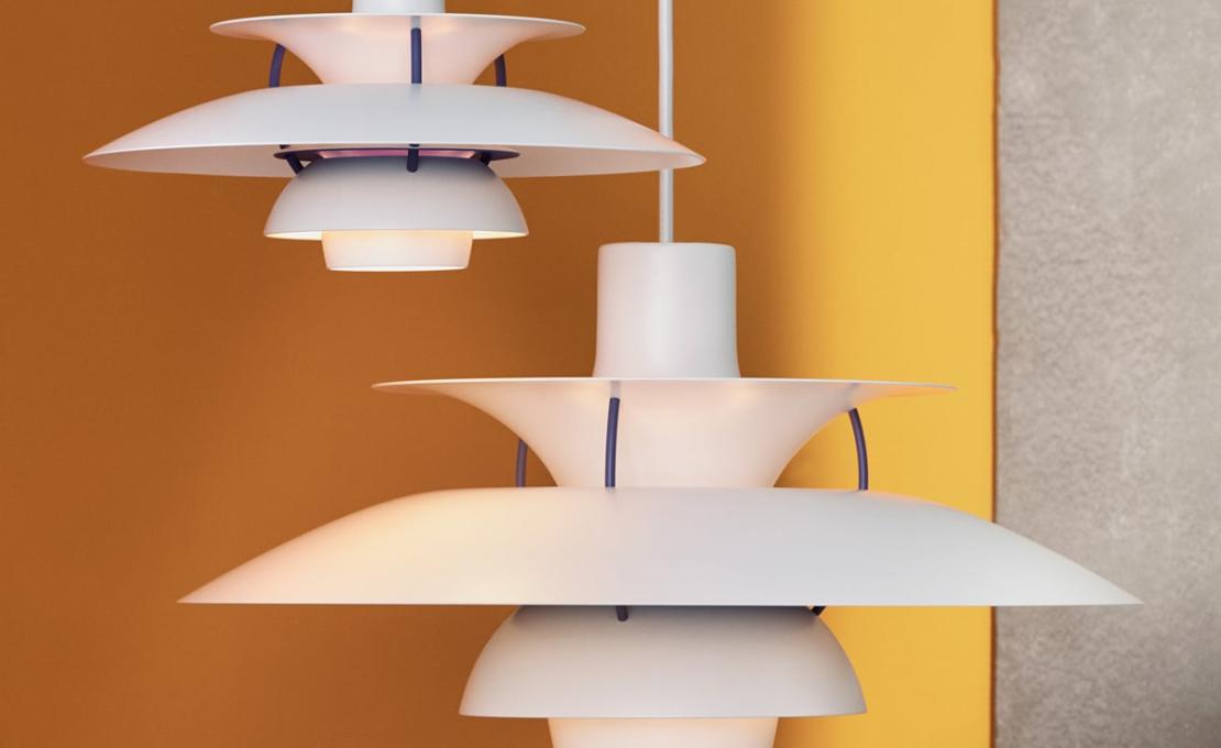 Подвесной светильник модель PH 5 Lampada a Sospensione Colorata от фабрики Louis Poulsen