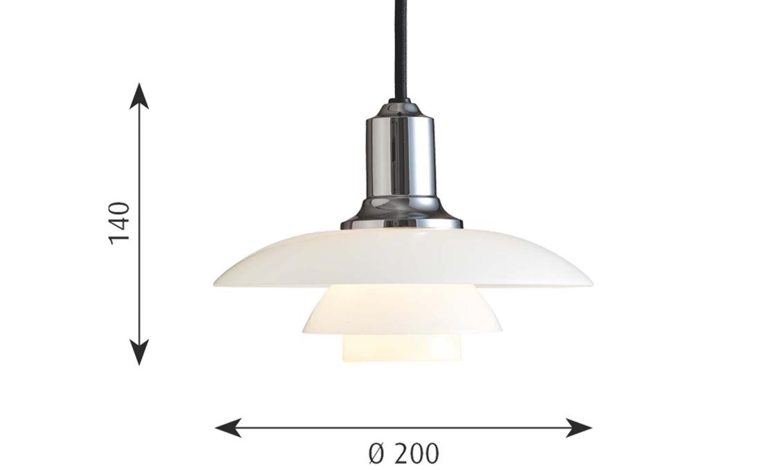 Подвесной светильник модель Ph 2/1 Lampada a Sospensione от фабрики Louis Poulsen