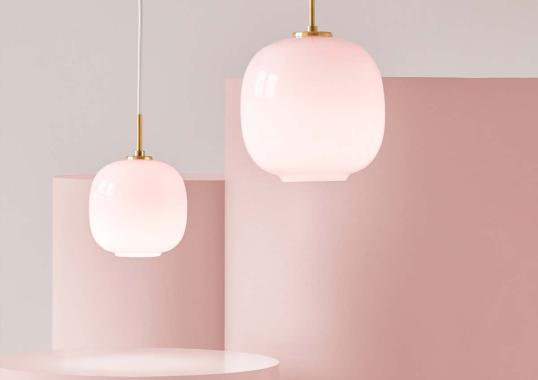 Подвесной светильник модель VL45 Radiohus Pale Rose Suspension Lamp от фабрики Louis Poulsen