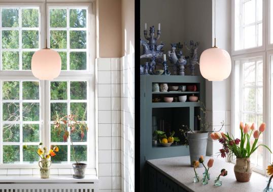 Подвесной светильник модель VL45 Radiohus Pale Rose Suspension Lamp от фабрики Louis Poulsen