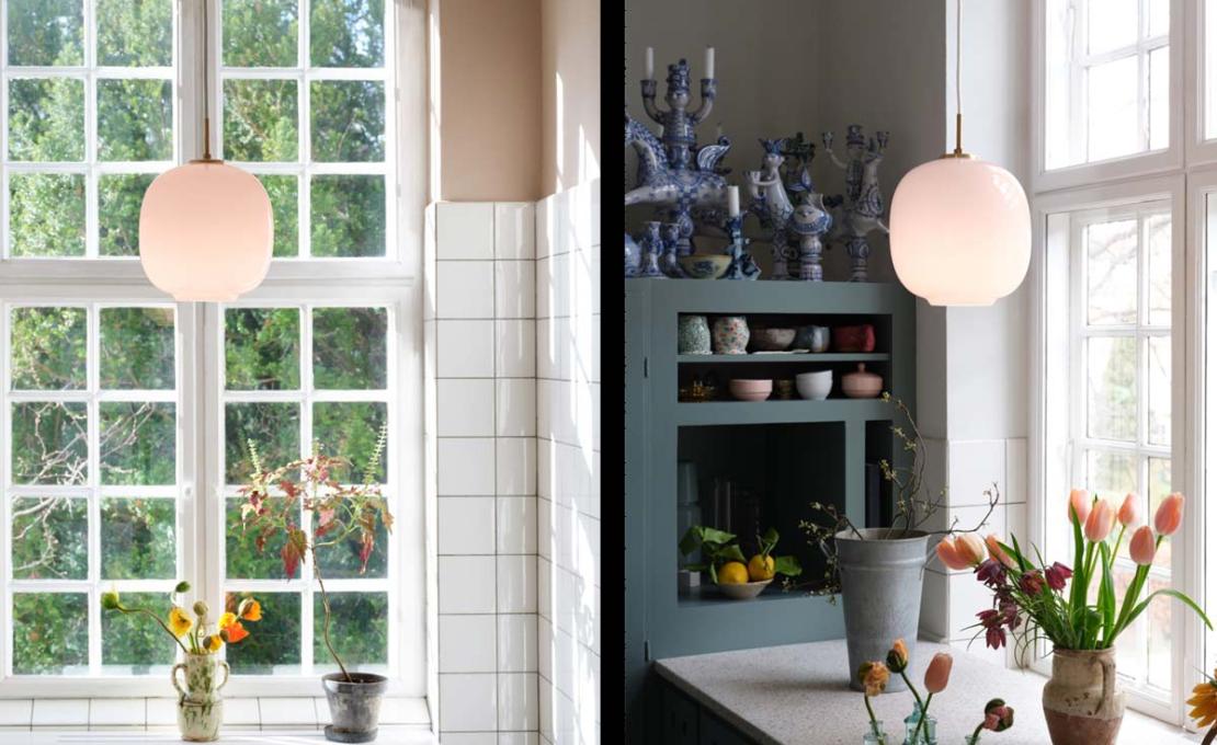 Подвесной светильник модель VL45 Radiohus Pale Rose Suspension Lamp от фабрики Louis Poulsen