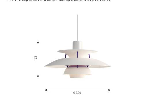 Подвесной светильник модель PH 5 Mini Lampada a Sospensione от фабрики Louis Poulsen