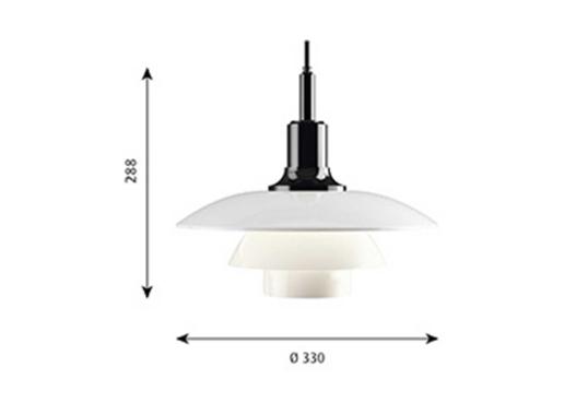 Подвесной светильник модель Ph 3 1/2 - 3 Lampada a Sospensione от фабрики Louis Poulsen