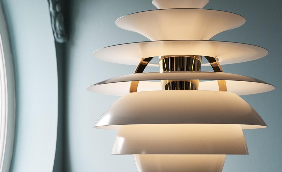 Подвесной светильник модель PH Snowball Suspension lamp от фабрики Louis Poulsen