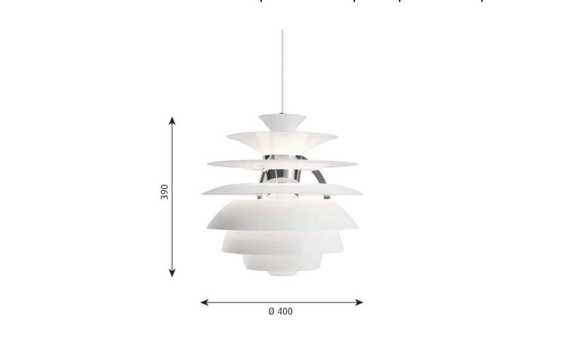Подвесной светильник модель PH Snowball Suspension lamp от фабрики Louis Poulsen