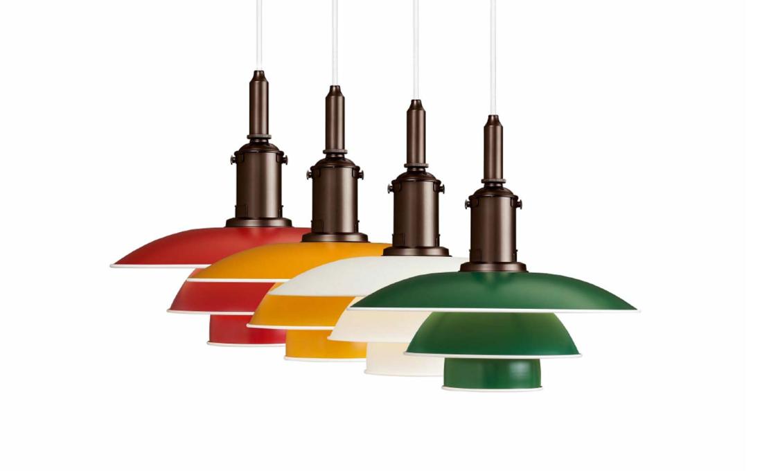 Подвесной светильник модель PH 3½-3 Lampada A Sospensione Colorata от фабрики Louis Poulsen