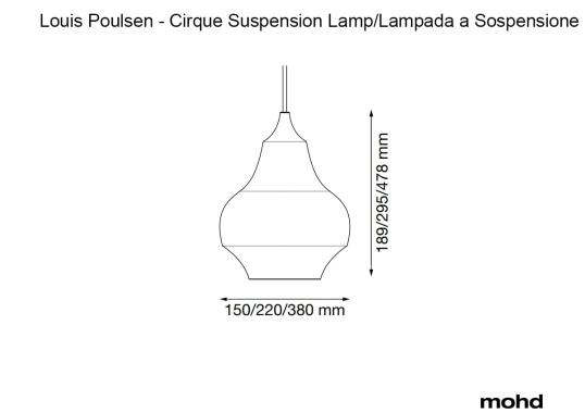 Подвесной светильник модель Cirque Lampada a Sospensione от фабрики Louis Poulsen