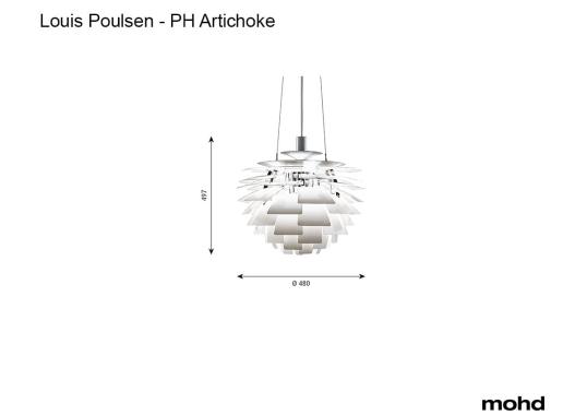 Подвесной светильник модель PH Artichoke Ø 48 Lampada a Sospensione от фабрики Louis Poulsen