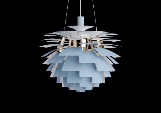 Подвесной светильник модель PH Artichoke Suspension Lamp - Dusty от фабрики Louis Poulsen