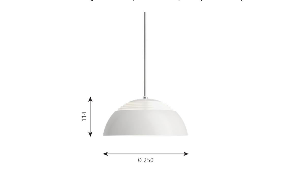 Подвесной светильник модель AJ Royal 250 Suspension Lamp от фабрики Louis Poulsen