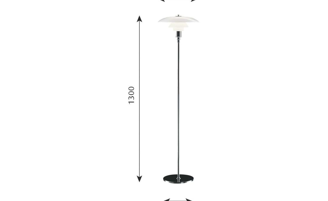 Торшер модель Ph 3 1/2 & Ph 2 1/2 Floor Lamp от фабрики Louis Poulsen