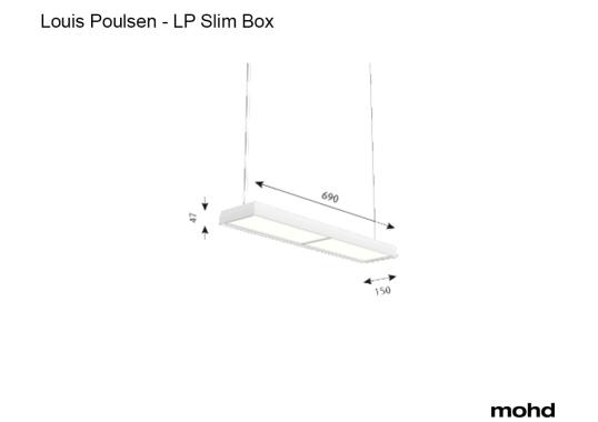Подвесной светильник модель LP Slim Box от фабрики Louis Poulsen