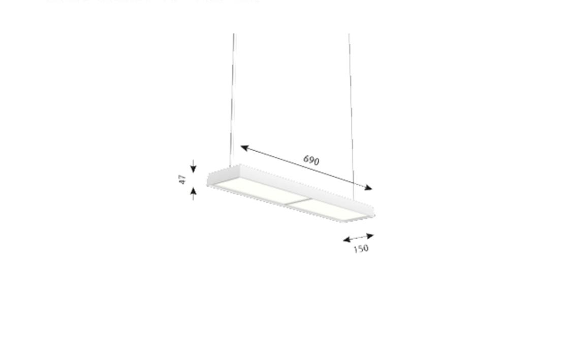 Подвесной светильник модель LP Slim Box от фабрики Louis Poulsen