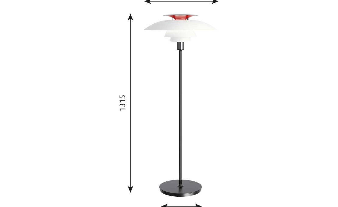 Торшер модель Ph 80 Floor Lamp от фабрики Louis Poulsen
