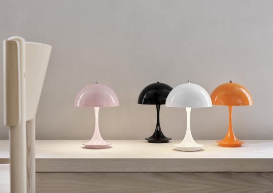Настольная лампа модель Panthella V2 Portable Table Lamp от фабрики Louis Poulsen