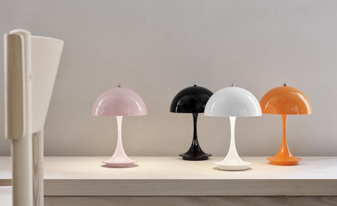 Настольная лампа модель Panthella V2 Portable Table Lamp от фабрики Louis Poulsen