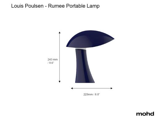 Настольная лампа модель Rumee Portable Table Lamp от фабрики Louis Poulsen