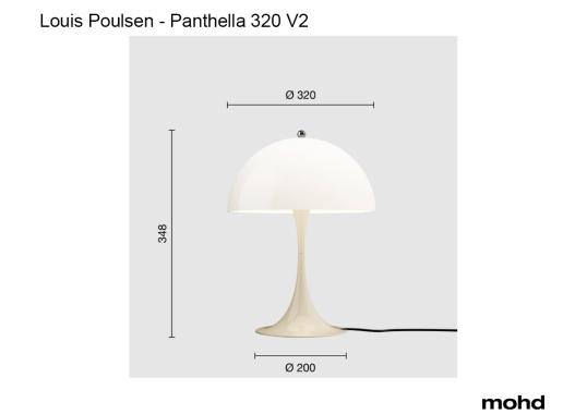 Настольная лампа модель Panthella 320 V2 - Table Lamp от фабрики Louis Poulsen