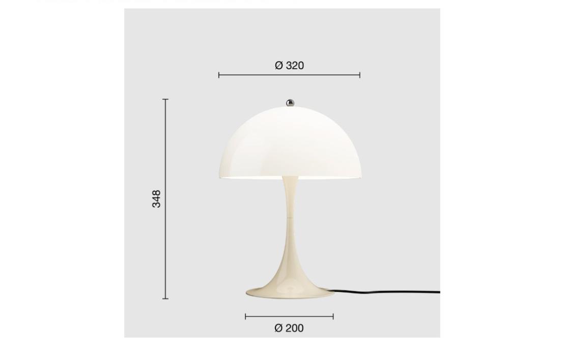 Настольная лампа модель Panthella 320 V2 - Table Lamp от фабрики Louis Poulsen