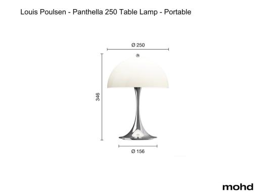Настольная лампа модель Panthella 250 Table Lamp - Portable от фабрики Louis Poulsen