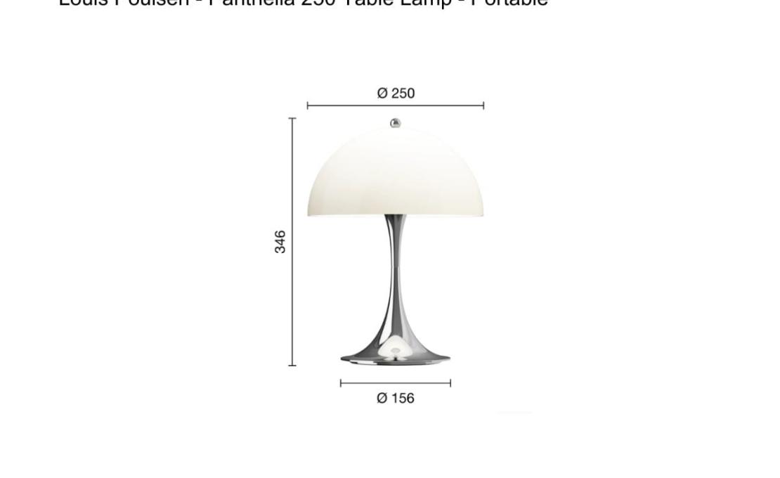 Настольная лампа модель Panthella 250 Table Lamp - Portable от фабрики Louis Poulsen