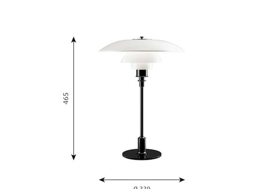 Настольная лампа модель PH 3½-2½ Glass Lampada da Tavolo от фабрики Louis Poulsen