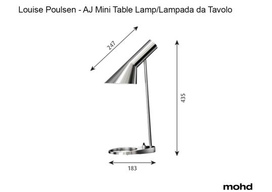 Настольная лампа модель AJ Mini Table Lamp Color Edition от фабрики Louis Poulsen