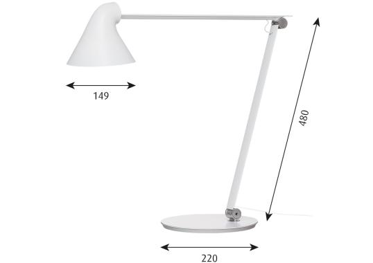 Настольная лампа модель NJP Lampada da Tavolo от фабрики Louis Poulsen