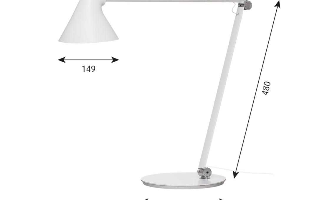 Настольная лампа модель NJP Lampada da Tavolo от фабрики Louis Poulsen
