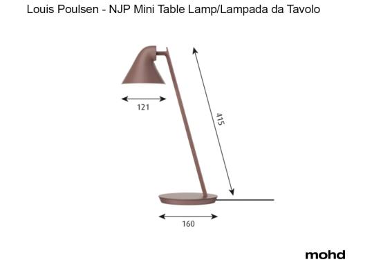 Настольная лампа модель NJP Mini Table Lamp от фабрики Louis Poulsen